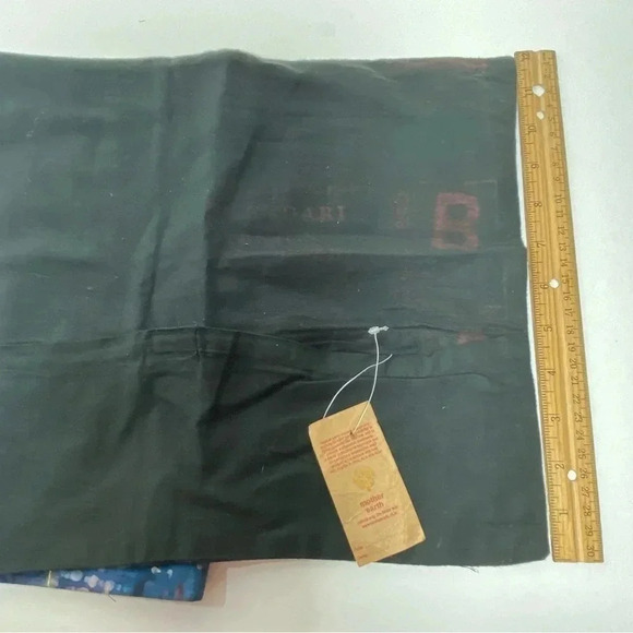 Mother Earth Pillow Cover 12” x 36” Red Blue Batik Embroidery Hook and Loop - Picture 7 of 9